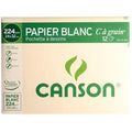 Pochette de 12 feuilles à dessin C à grain 224 g, format 24x32 cm CANSON