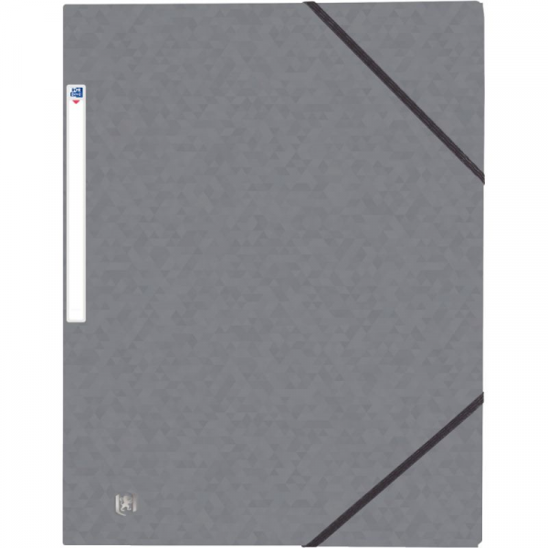 Chemise 3 rabats à élastiques TOP FILE en carte lustrée 4/10e 390g format  24x32 cm