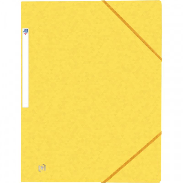 Chemise à élastiques sans rabat - format A4 - EXACOMPTA - jaune