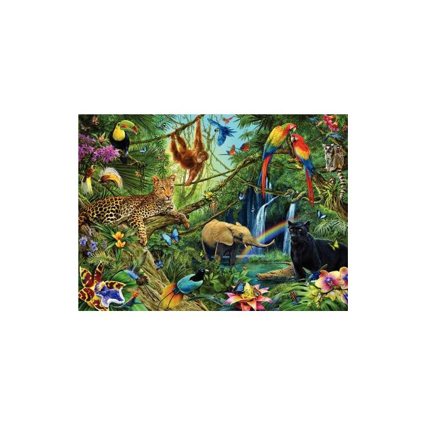 Ravensburger - Puzzle Enfant - Puzzle 200 pièces XXL - Animaux de la jungle  - Garçon ou fille à partir de 8 ans - Puzzle de qualité supérieure fabriqué  en Europe - Animaux - 12660 : : Jeux et Jouets