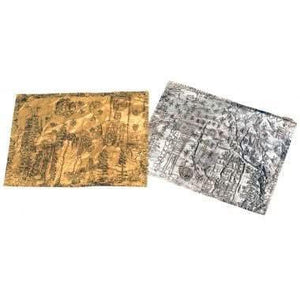 Kit Feuilles à Gaufrer Or Et Argent - Pour Décorations De Noël Et Loisirs Créatifs