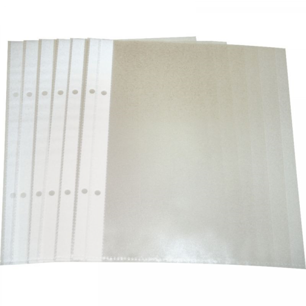 Elba Sachet de 50 Pochettes perforées pour Document 24 x 32 cm en  polypropylène Transparent