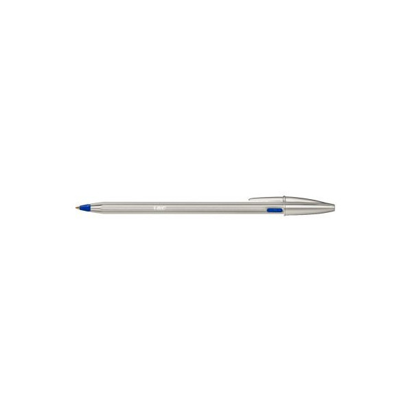 Stylo Bille BIC Cristal RE'NEW + 2 Recharges Bleue