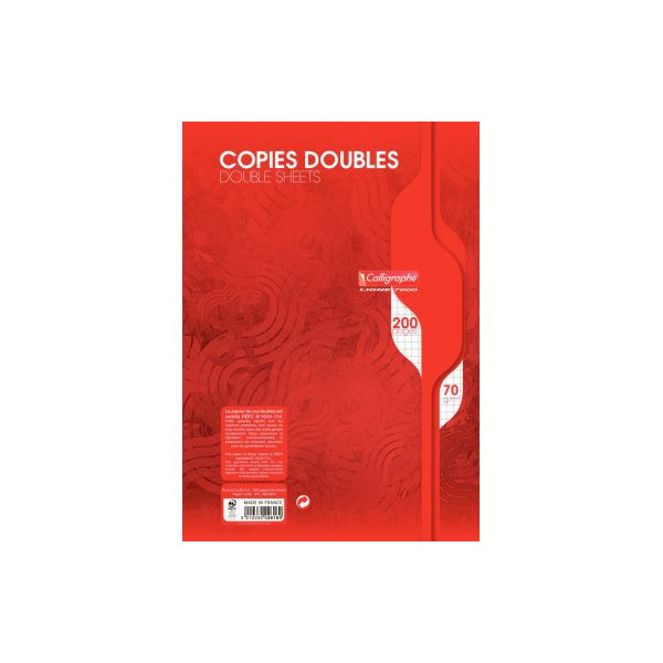 CLAIREFONTAINE Feuilles doubles perforées - 21x29,7cm - 200 pages