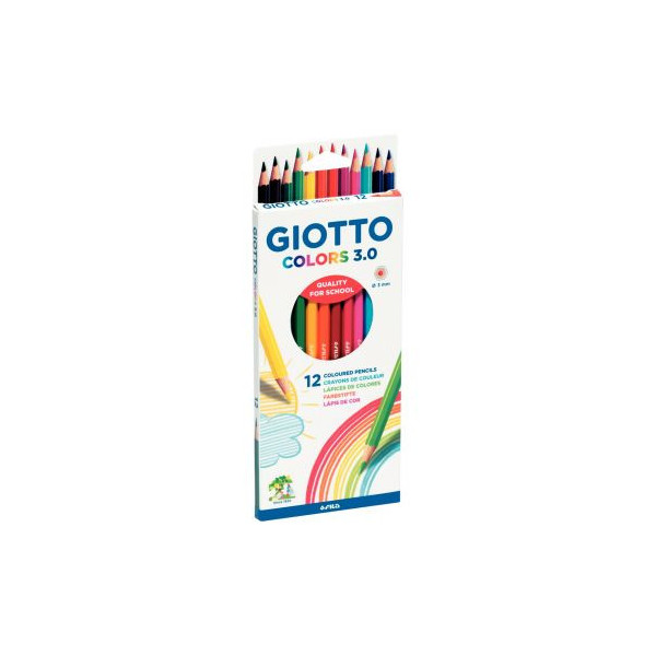 Coffret Ecole - Crayon de couleur GIOTTO Mega - 108 pcs - Crayon