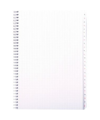 Répertoire à reliure intégrale 180 pages, format 17 x 22 cm, quadrillé 5x5