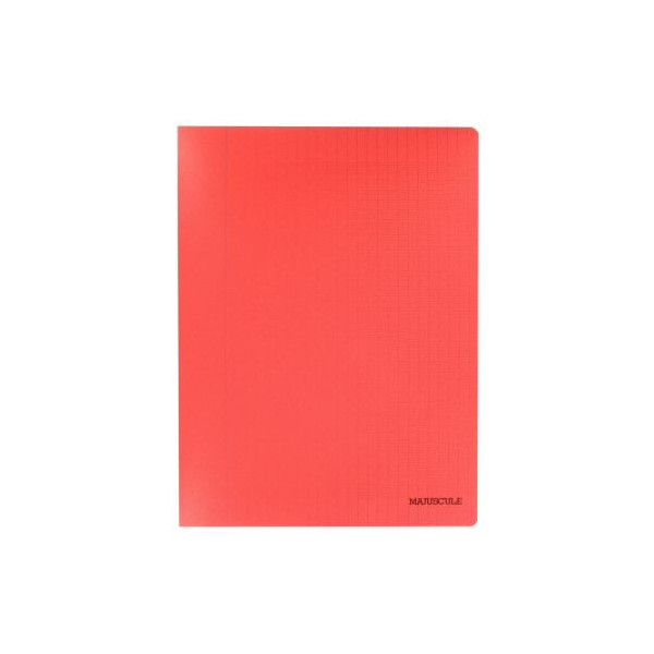 CONQUERANT Cahier (seyes) petit format 17X22 (90 g) 48 pages couverture  polypropyl?ne (rouge)
