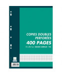 100 copies doubles (400 pages) format 21x29,7cm, séyès 70g blanc