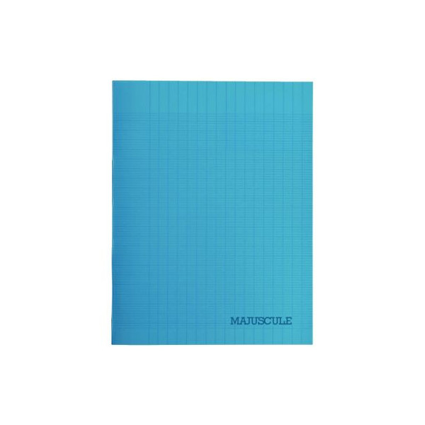 CONQUERANT Cahier (seyes) petit format 17X22 (90 g) 96 pages couverture  polypropylène (bleu) – Rentrée scolaire