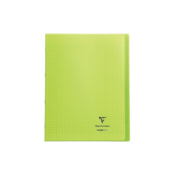 Cahier polypropylène 96 pages 90g seyes 24x32 cm - vert