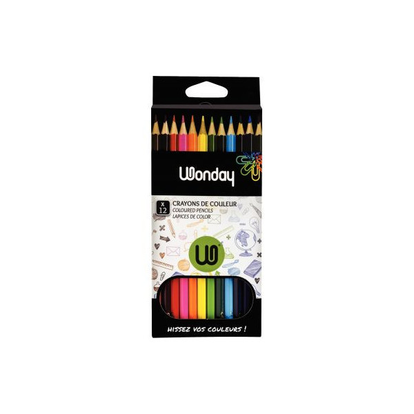 STABILO Crayon de couleur GREENcolors, étui carton de 18