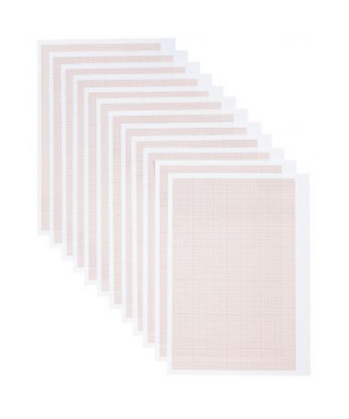 Pochette de 12 feuilles de papier millimétré, 90g format 21x29,7