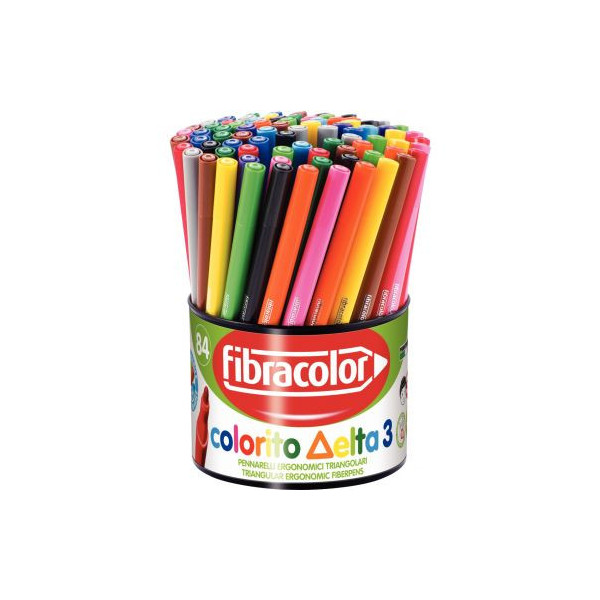 Fibracolor Colorito Boîte de 144 feutres à pointe fine super