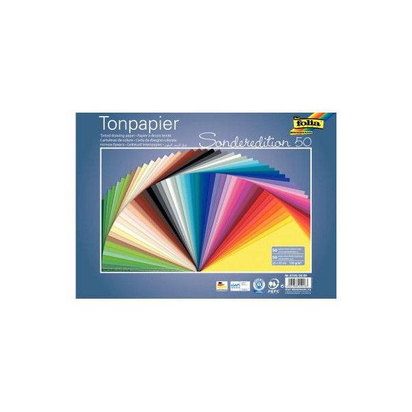 Paquet de 100 feuilles de papier couleur 120g format 21x29,7cm 10