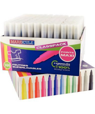 Maxi classpack de 72 crayons de couleur maxi bébé