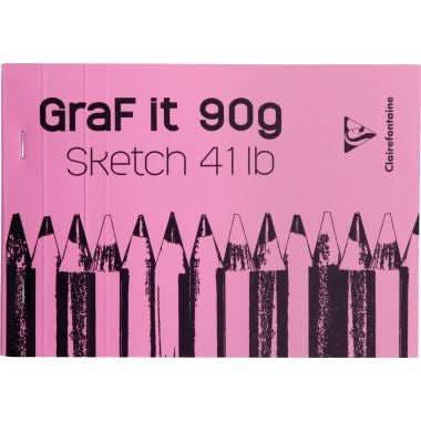 Carnet Croquis Clairefontaine 1/2 Zap Book - A5, 80 Pages Recyclées - Couleur Aléatoire