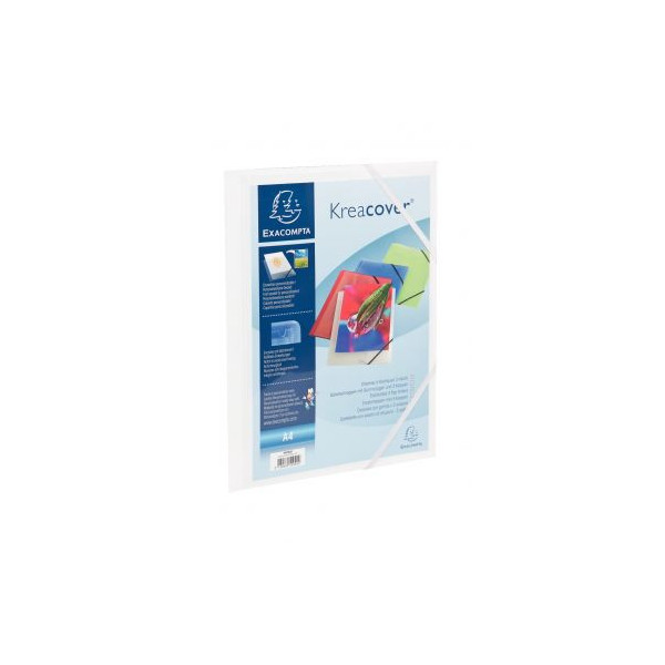 Chemise de présentation personnalisable en plastique A4 - EXACOMPTA - bleu