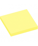 Lot 12 blocs de 100 feuilles de notes repositionnables 75x75mm jaune pastel