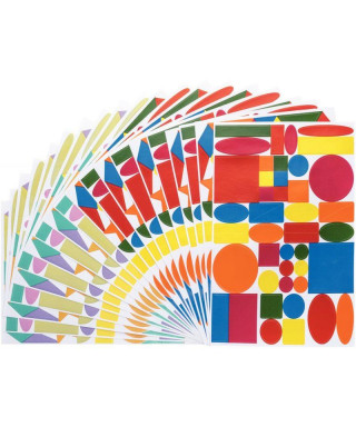 Maxi lot gommettes formes et couleurs - 2509 pcs - Gommettes Formes  assorties - 10 Doigts