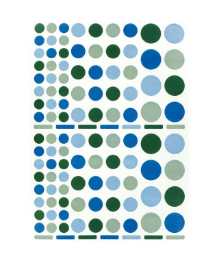 Stock Bureau - AGIPA Pochette de 312 gommettes rondes couleurs assorties  110 x 160 mm