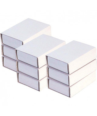 Boîtes format allumettes vide à décorer - 5,3 x 3,6 x 1,5 cm - 12 pcs -  Boîte d'allumettes vide à décorer - Creavea