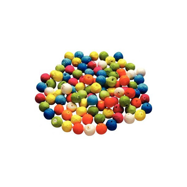 Sachet de 100 boules cellulose couleur, diamètre 25 mm