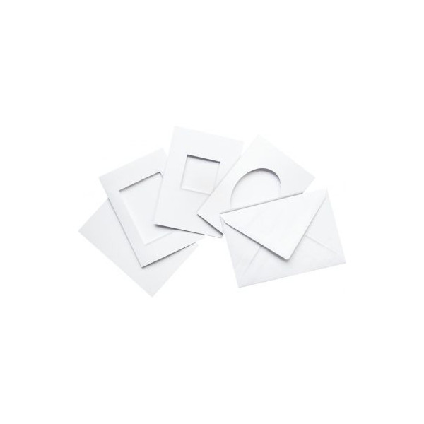 Mini enveloppes en papier - 24 pièces - Cartes - 10 Doigts