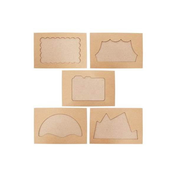 Cadres pochettes en carton - 10 formes - Cadres en carton - 10 Doigts