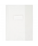 Protège-cahier 17x22, 21/100ème PVC cristal incolore