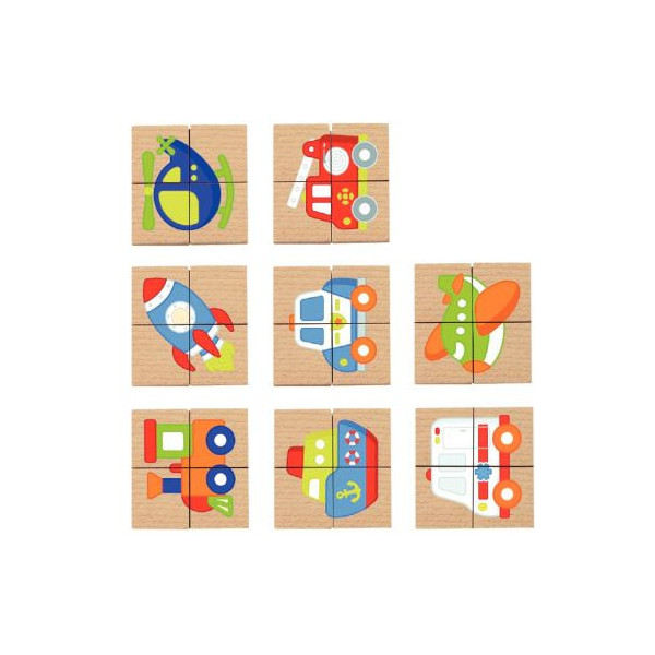 Puzzle bois 12 pièces - Le Petit Chaperon rouge - Puzzles moins de 18 pièces
