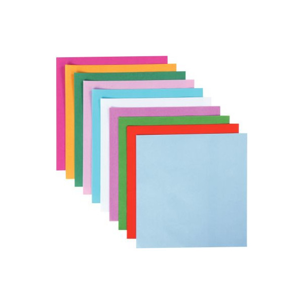 Papiers de soie couleurs vives assorties - 26 feuilles - Papiers