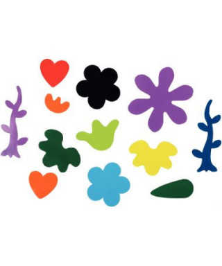 Gommettes fleurs colorées repositionnable pour enfant