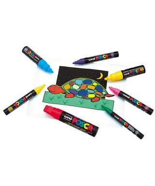 Etui 8 marqueurs peinture pointe fine Posca - Crayons et feutres