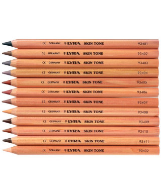 Etui de 12 crayons de couleurs assorties