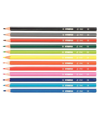 Etui de 12 crayons de...