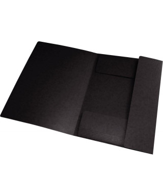 Classeur Grafoplas Noir A4 - Chemise sous-chemise et rabat élastique -  Achat & prix
