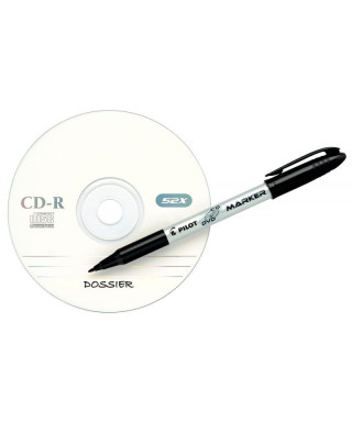 Marqueur CD-DVD noir Pilot...