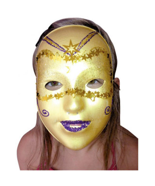Masques enfants à décorer lot de 12