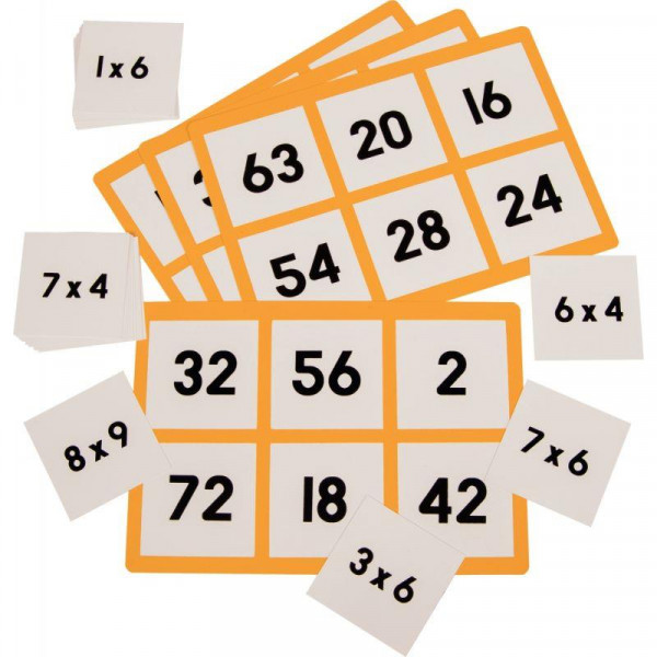 Lot de 2 jeux pour apprendre ses tables de multiplication