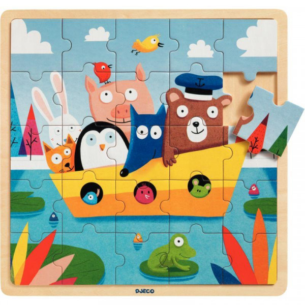 Puzzle 40 x 30 cm Jeu Jouet en bois 48 pièces Enfant 3 ans + - Un