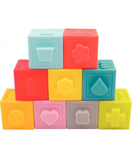 Lot de 9 cubes à formes...