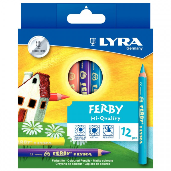 12 crayons de couleur LYRA Graduate - 3,8 mm - Crayon couleur adulte -  Creavea