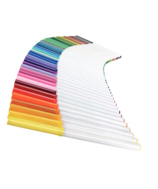 2€16 sur Feutre Coloriage Pointe Large - Presentoir De 100 - Crayon de  couleur - Achat & prix