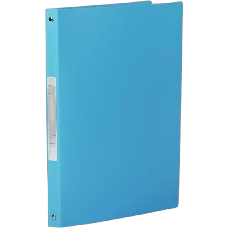 Lot Classeur Polypro Transparent 125x200 Mm + 100 Fiches Bristol Quadrillées + Intercalaires - Bleu
