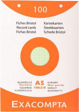 FICHES BRISTOL COULEUR PERFOREES - Ma Rentrée Facile