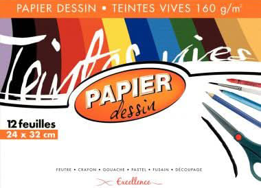 PAPIERS A DESSIN COULEUR - Ma Rentrée Facile