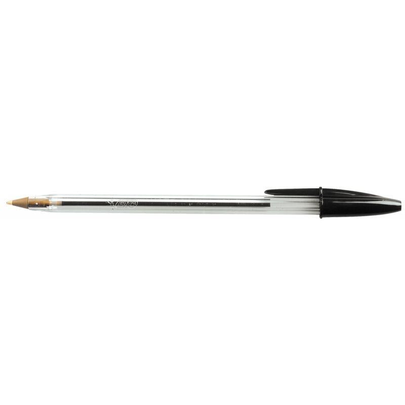 Stylo bille Bic Cristal pointe moyenne noir - Ma Rentrée Facile