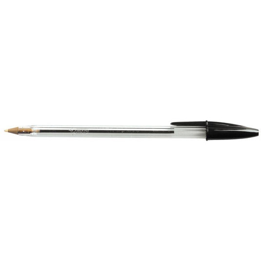 Stylo bille Bic Cristal pointe moyenne noir - Ma Rentrée Facile