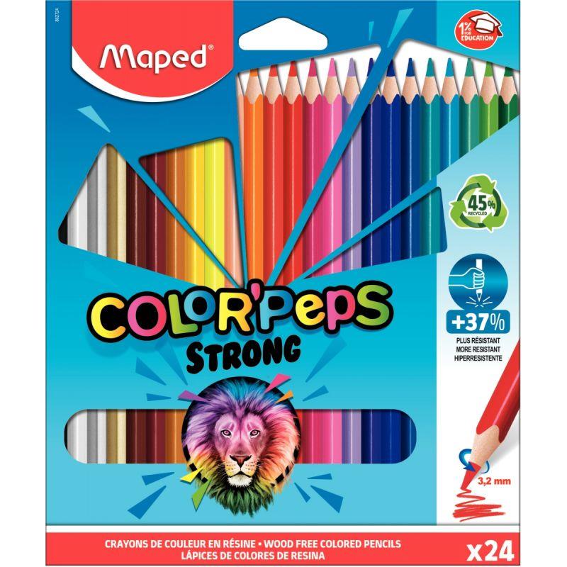 Pochette de 24 crayons de couleur Color Pep's Strong