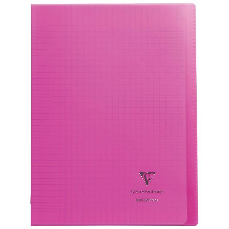Cahier KOVERBOOK 21x29.7, 96 pages, seyès 90g, polypro rose - Ma Rentrée Facile
